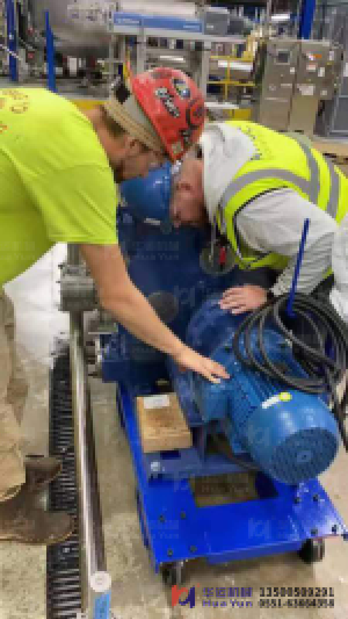 華運軟管泵到達美國業主使用現場